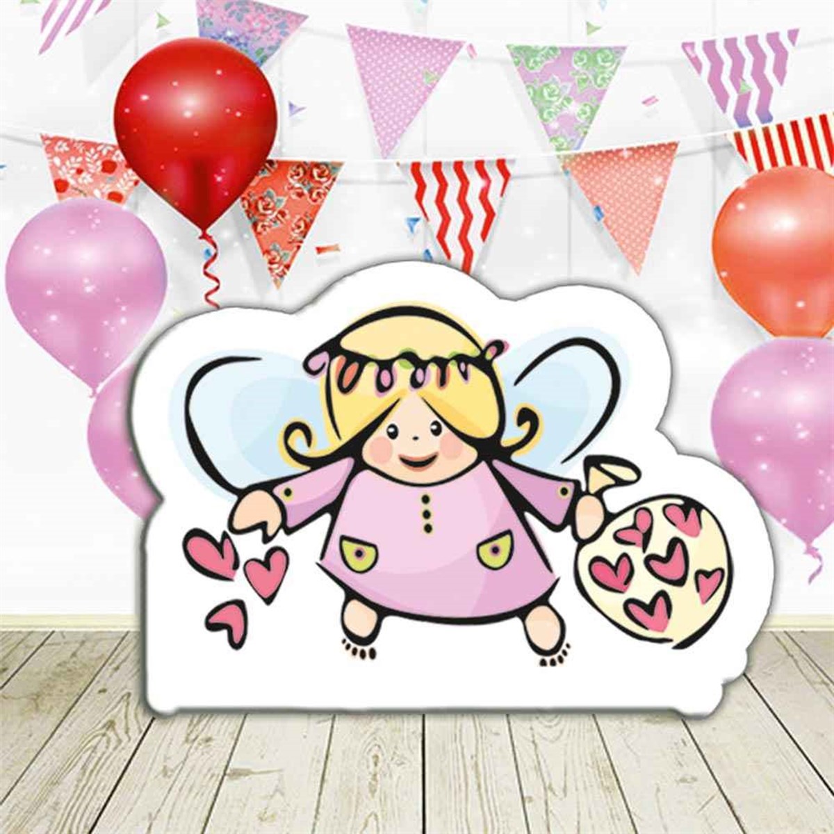 Melekli Şekilli Ayaklı Pano 