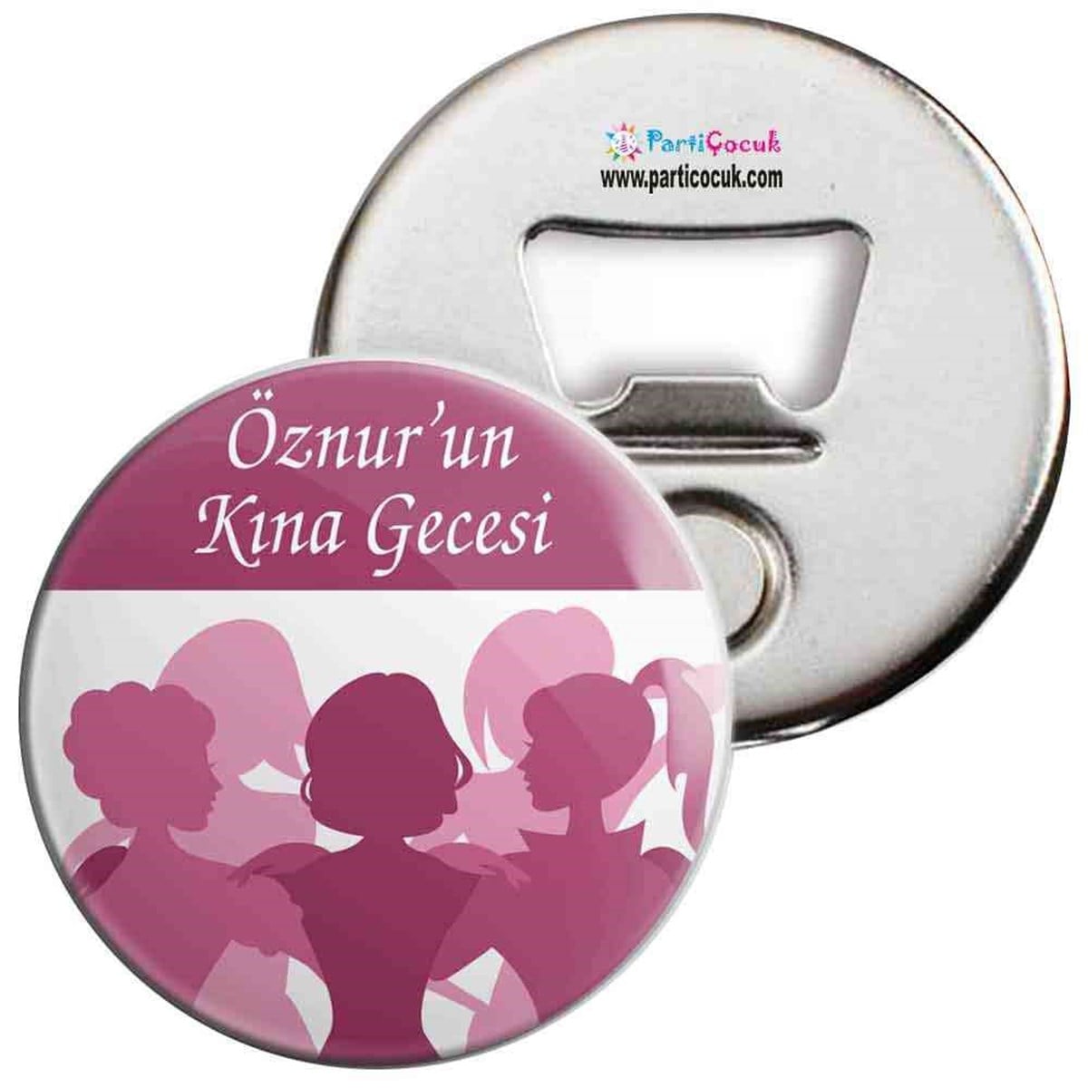 Mermer Desenli Lüks Kına Açacak Magnet  