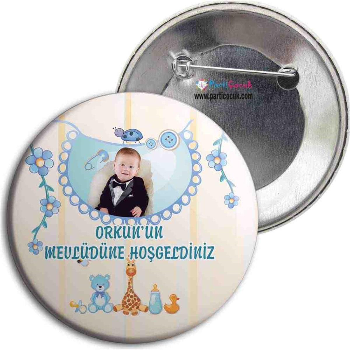 Mevlüt Konsepti Kişiye Özel İğneli Metal Rozet 