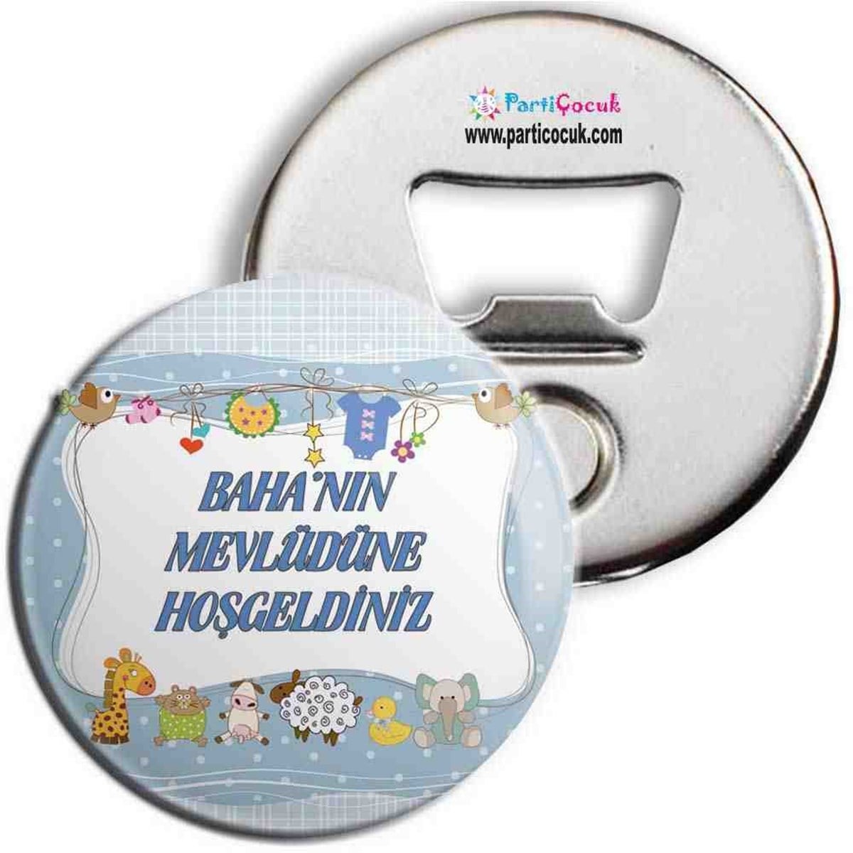 Mevlüt Sevimli Hayvanlar Konsepti Açacaklı Buzdolabı Magneti  