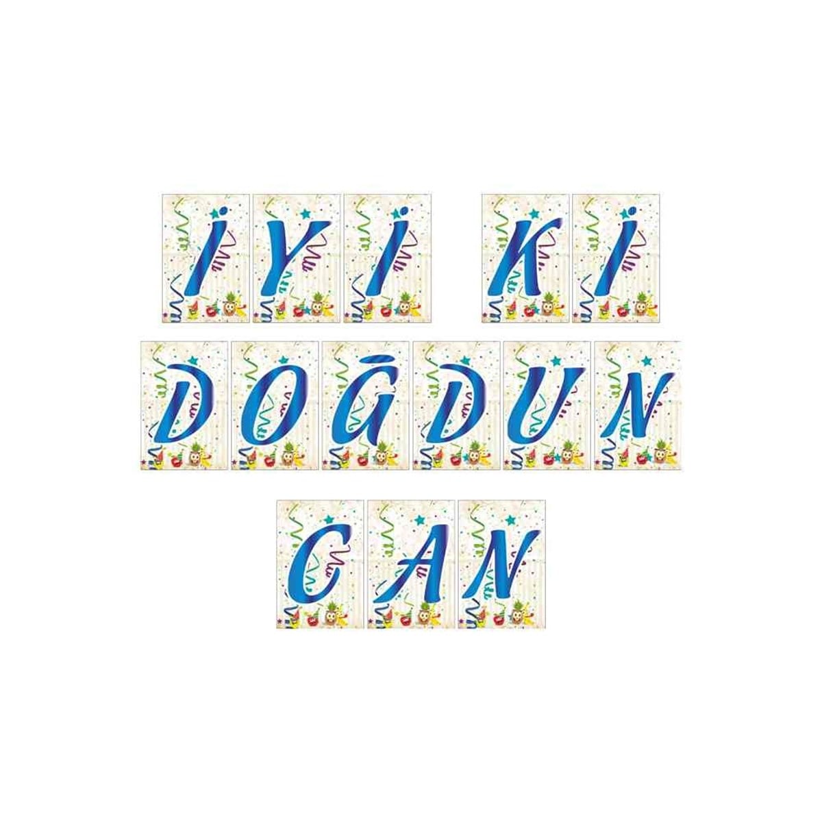 Meyve Konsept Harf Banner 