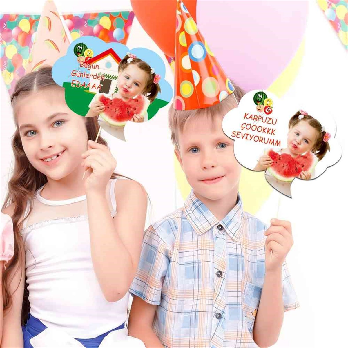Meyve Konsepti Kişiye Özel Konuşma Balonu 