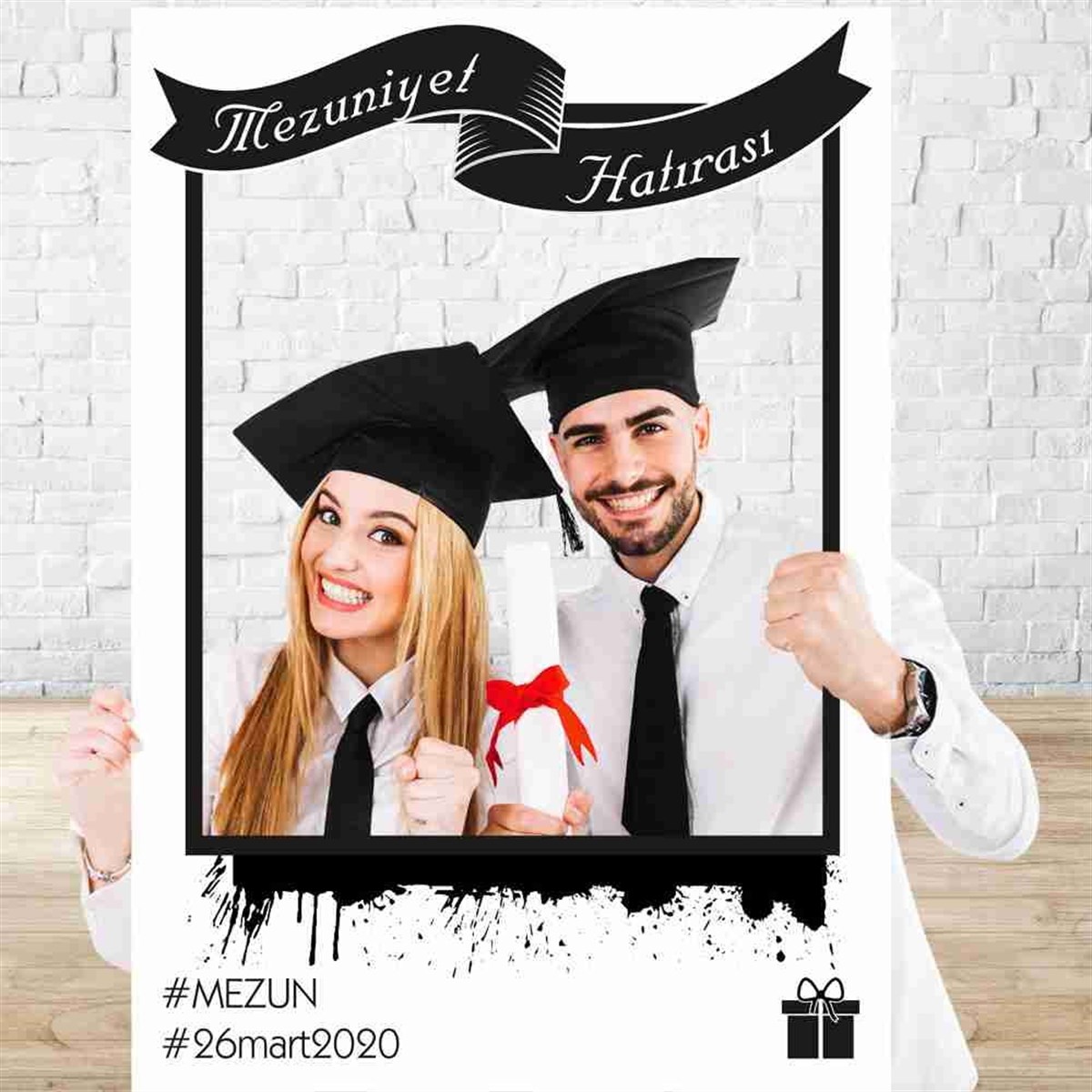 Mezuniyet Hatırası Fotoğraf Çektirme Çerçevesi 