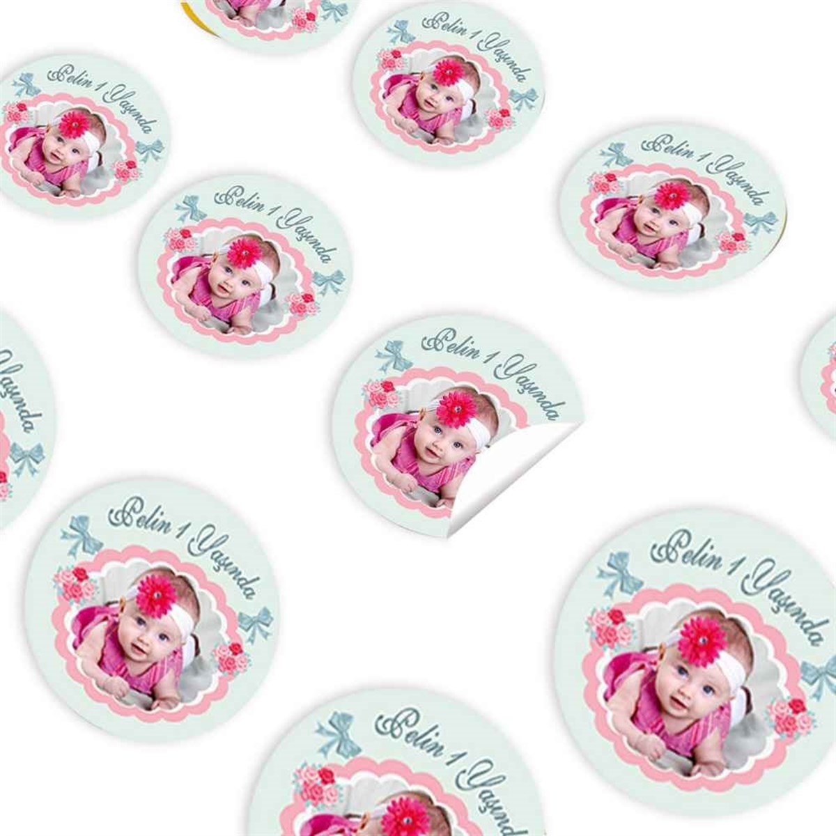 Mint Bahar Konsept Sticker 30 Adet 