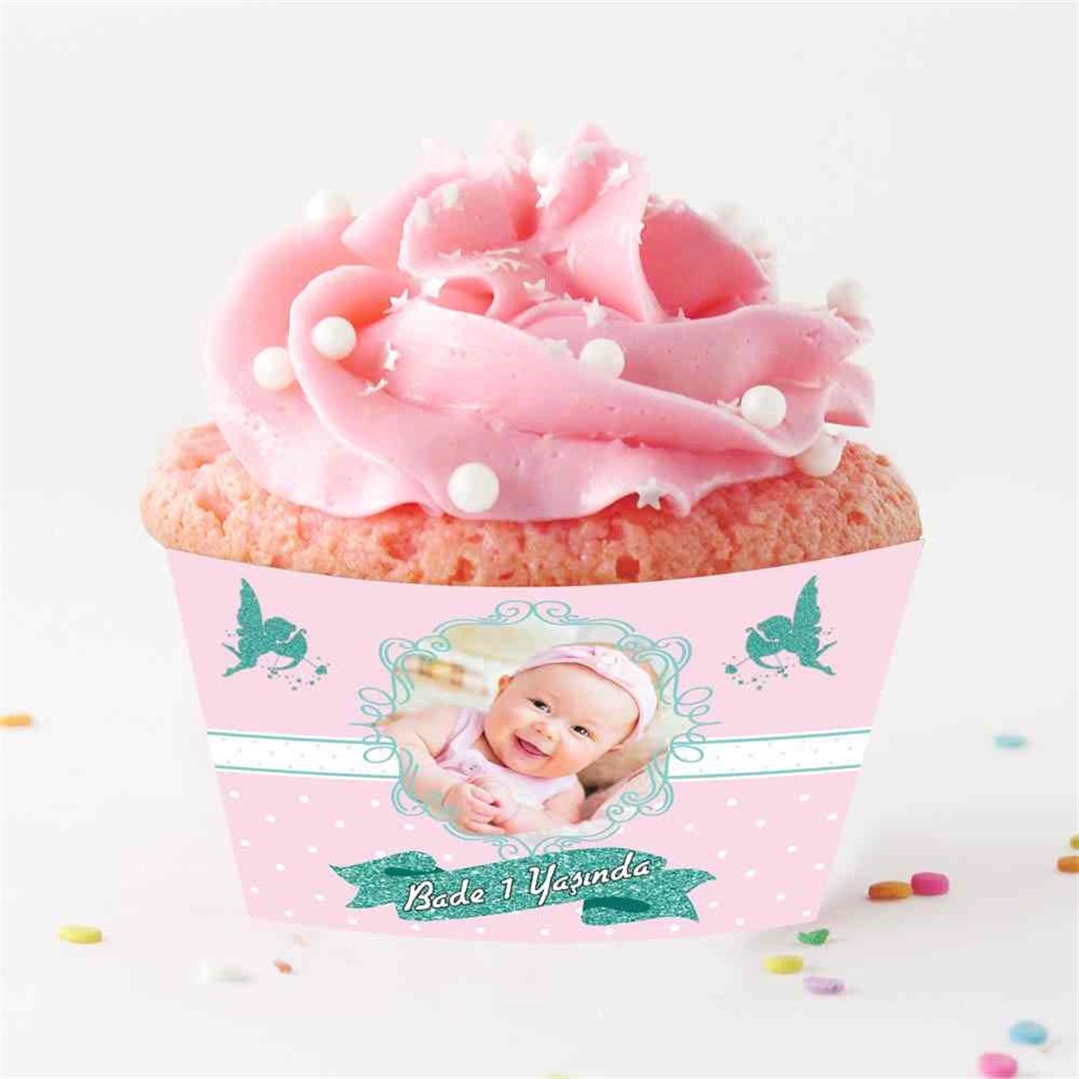 Mint Melek Cupcake Sargısı  