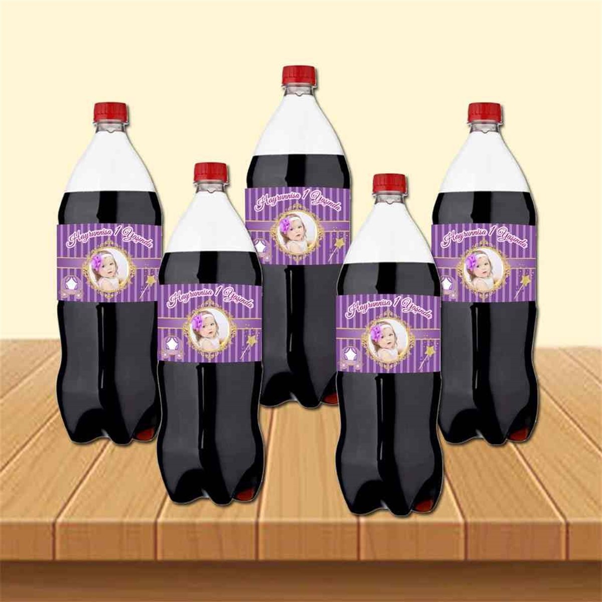 Mor Balkabağı Cola Şisesi Bandı 