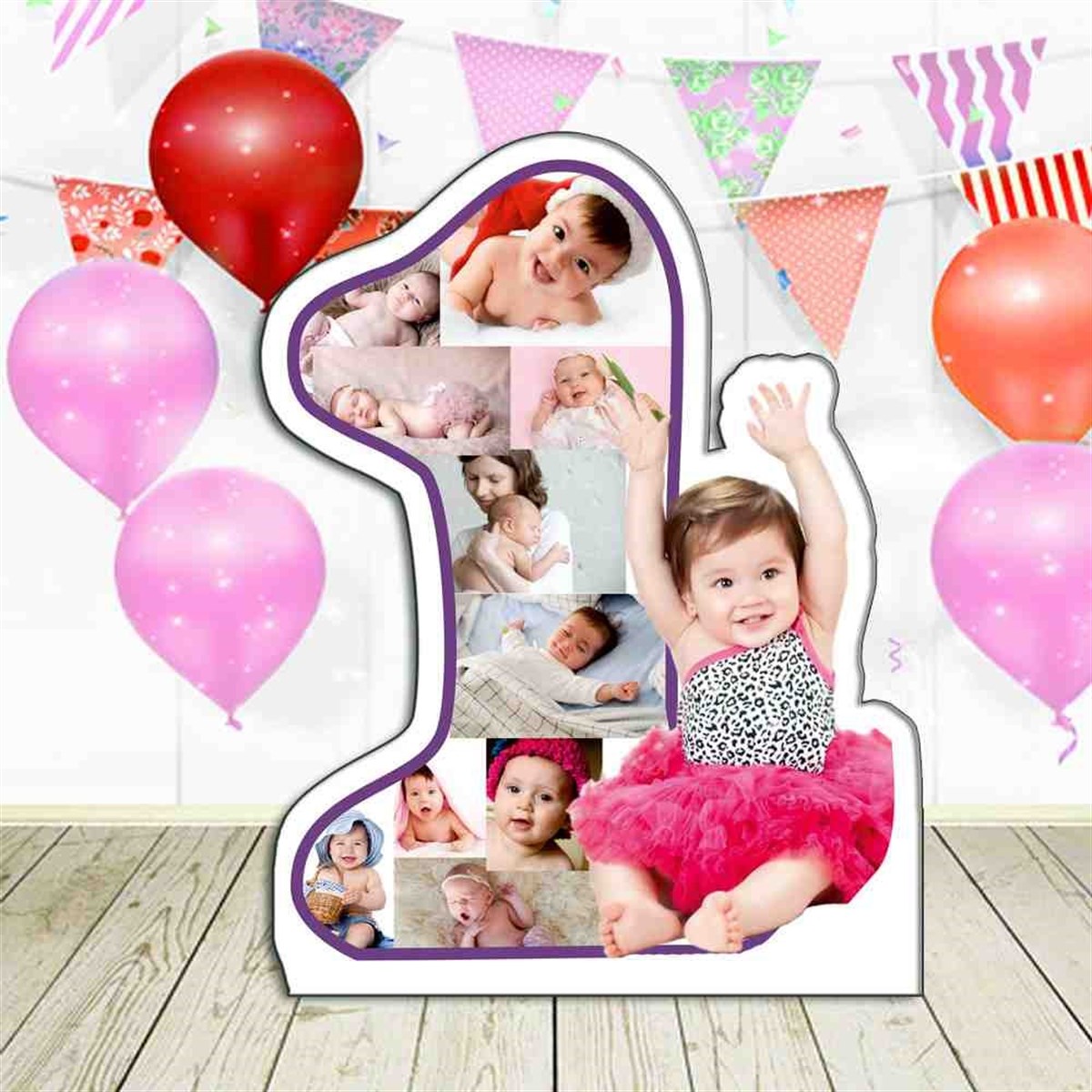 Mor Çiçek Konsept Yaş Panosu  