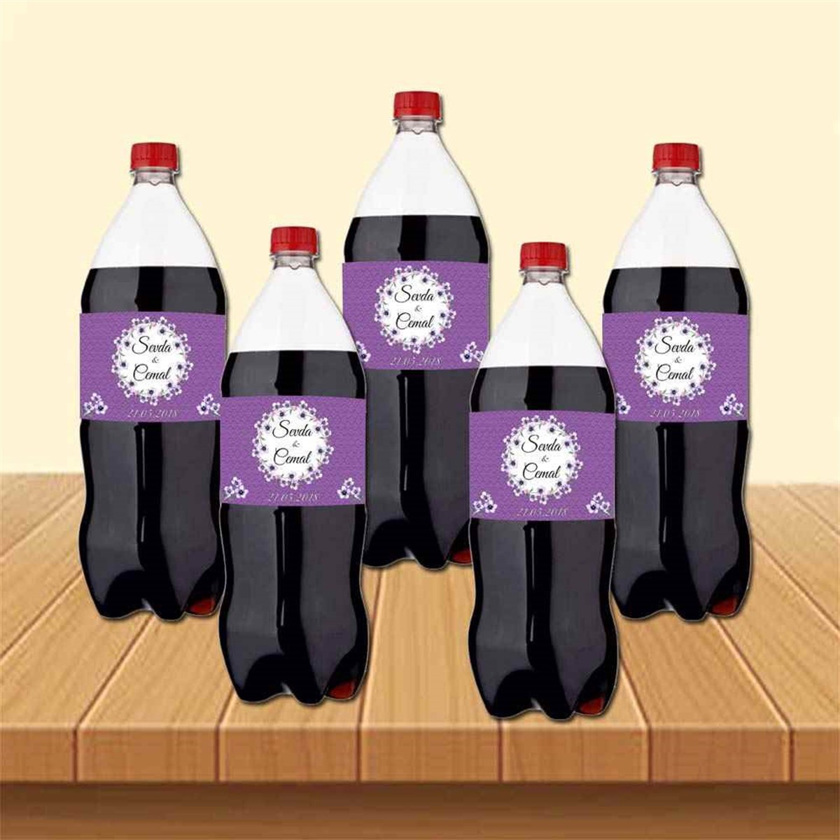 Mor Renk Nişan Organizasyon Kola Etiket 