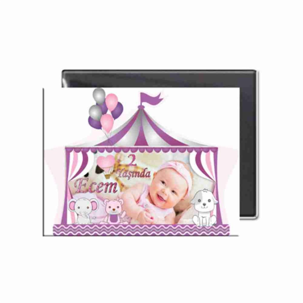 Mor Sirk Buzdolabı Magneti  