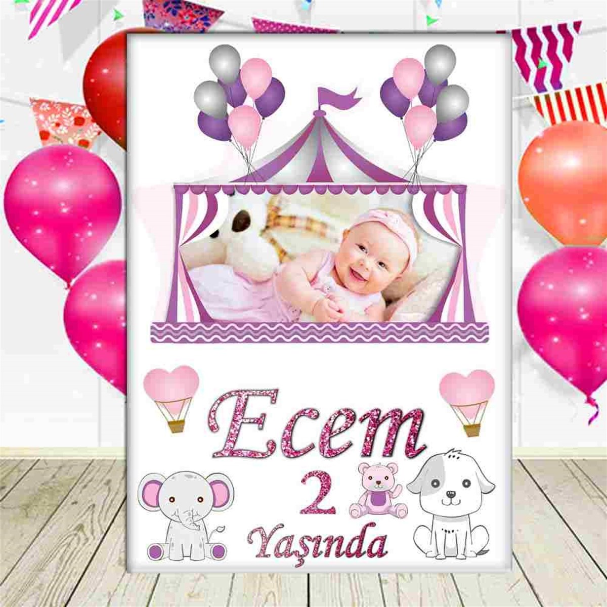 Mor Sirk Konsept Ayaklı Pano  