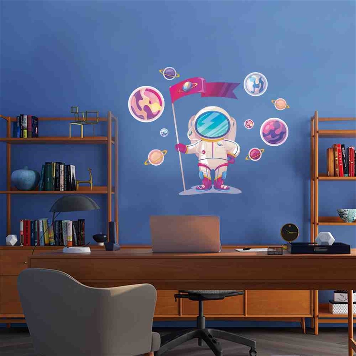 Nasa Çalışma Odası Dekoratif Sticker 