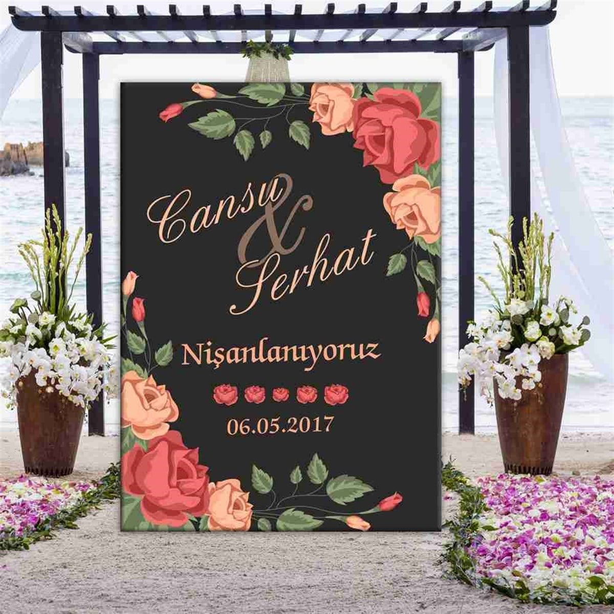 Nişan Kapı Önü Süsü 
