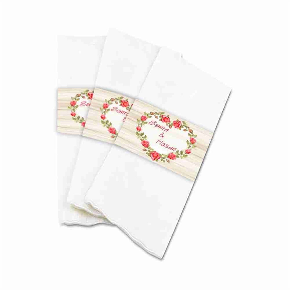 Nişan Konseptli Peçete Sargı 