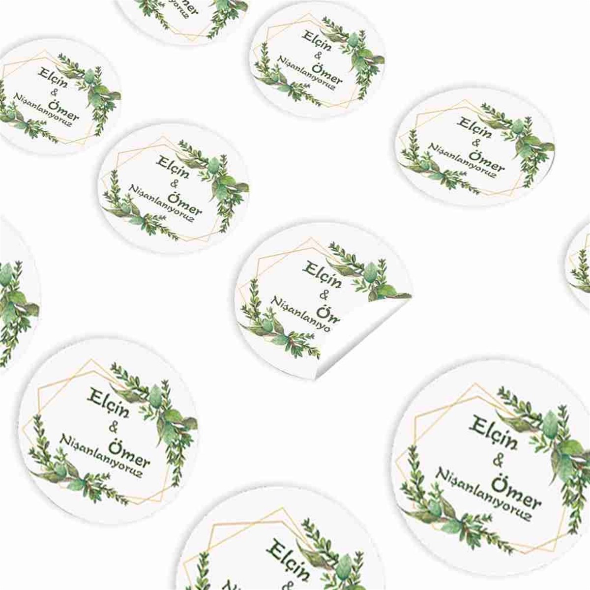 Nişan Kutlaması Sticker 30 Adet 