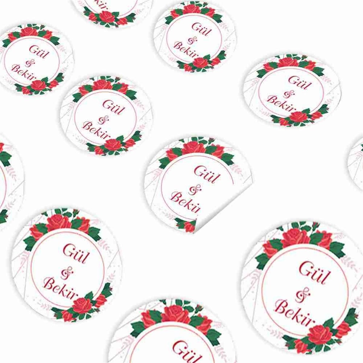 Nişan Modeli Etiket 30 Adet 
