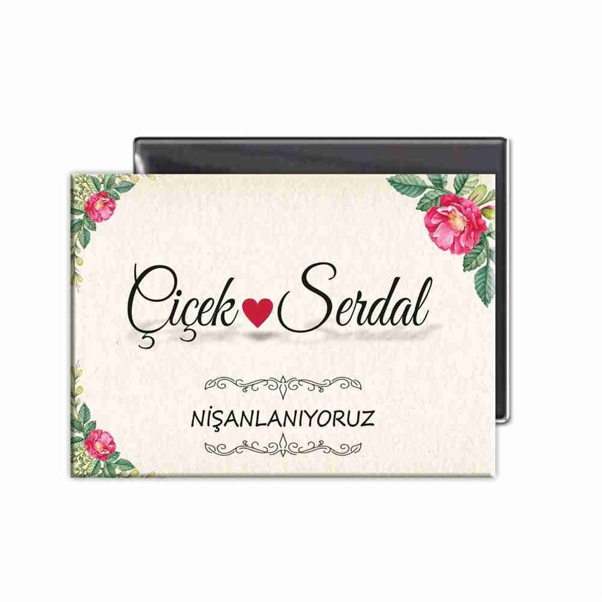 Nişan Organizasyonu İsim Baskılı Magnet 