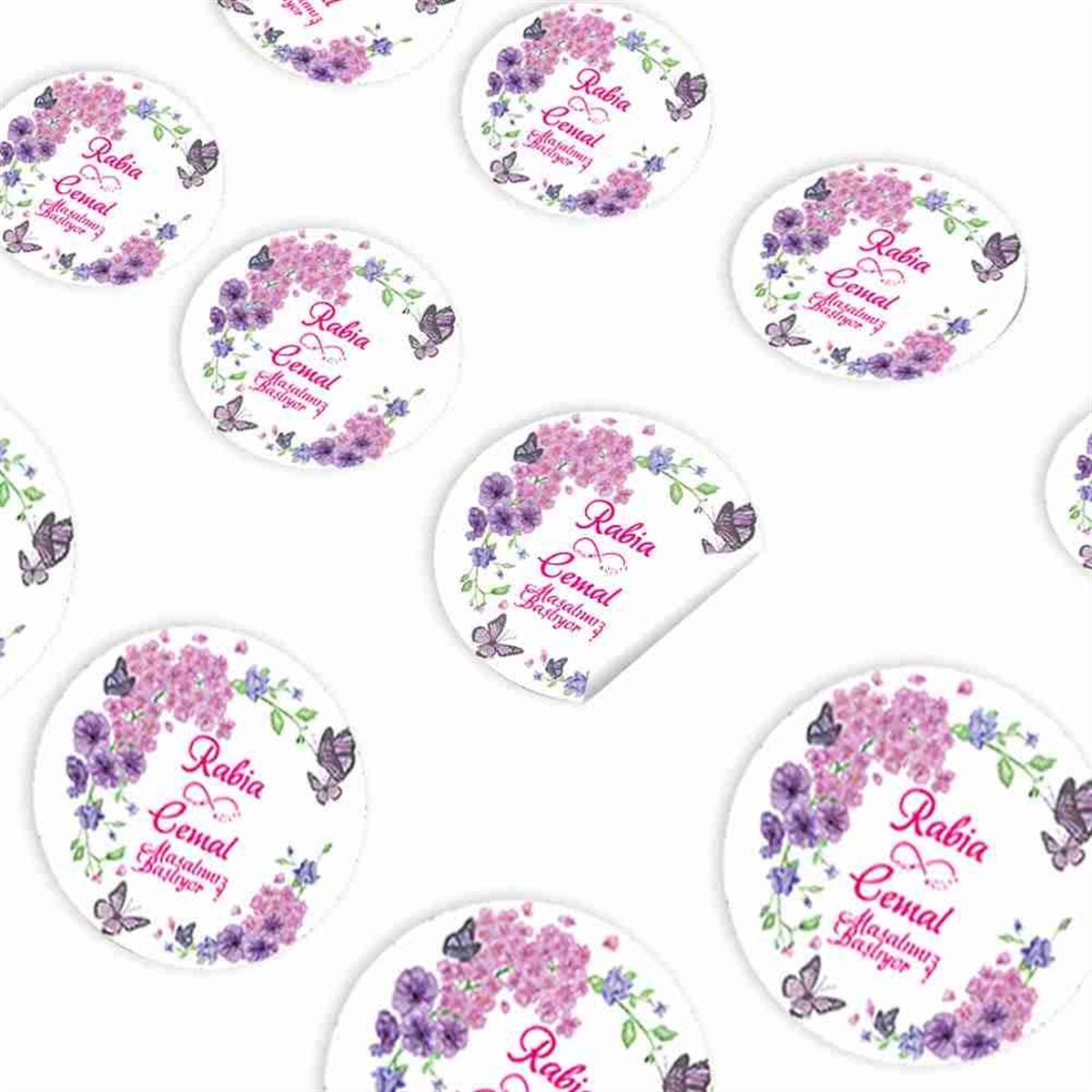 Nişan Parti Sticker 30 Adet 