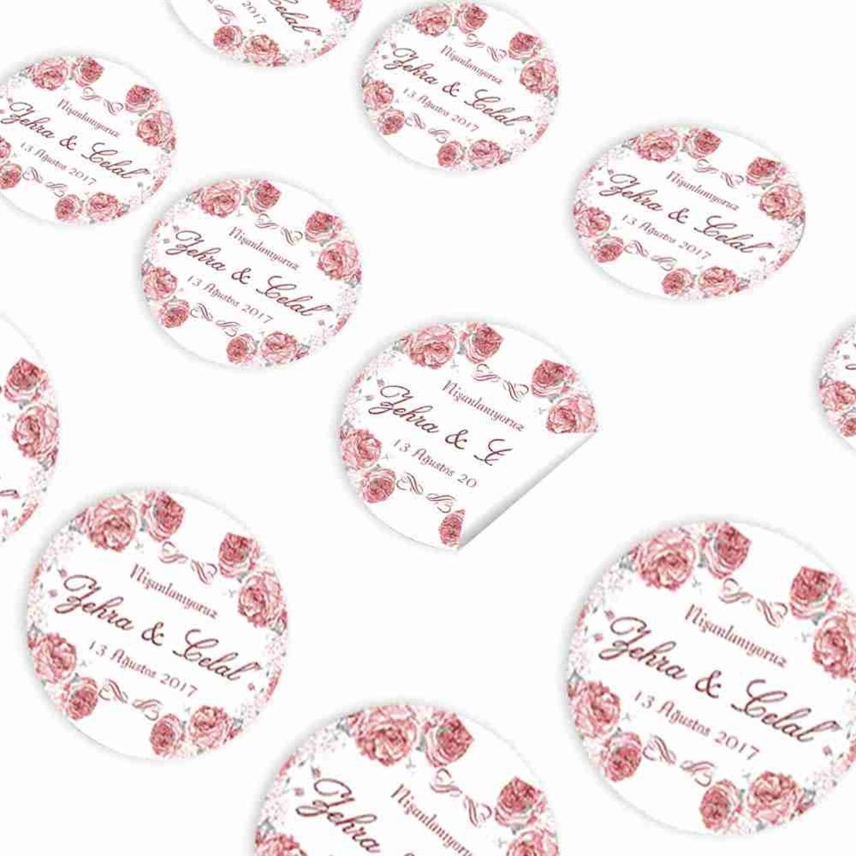 Nişan Sticker Etiketi 30 Adet 