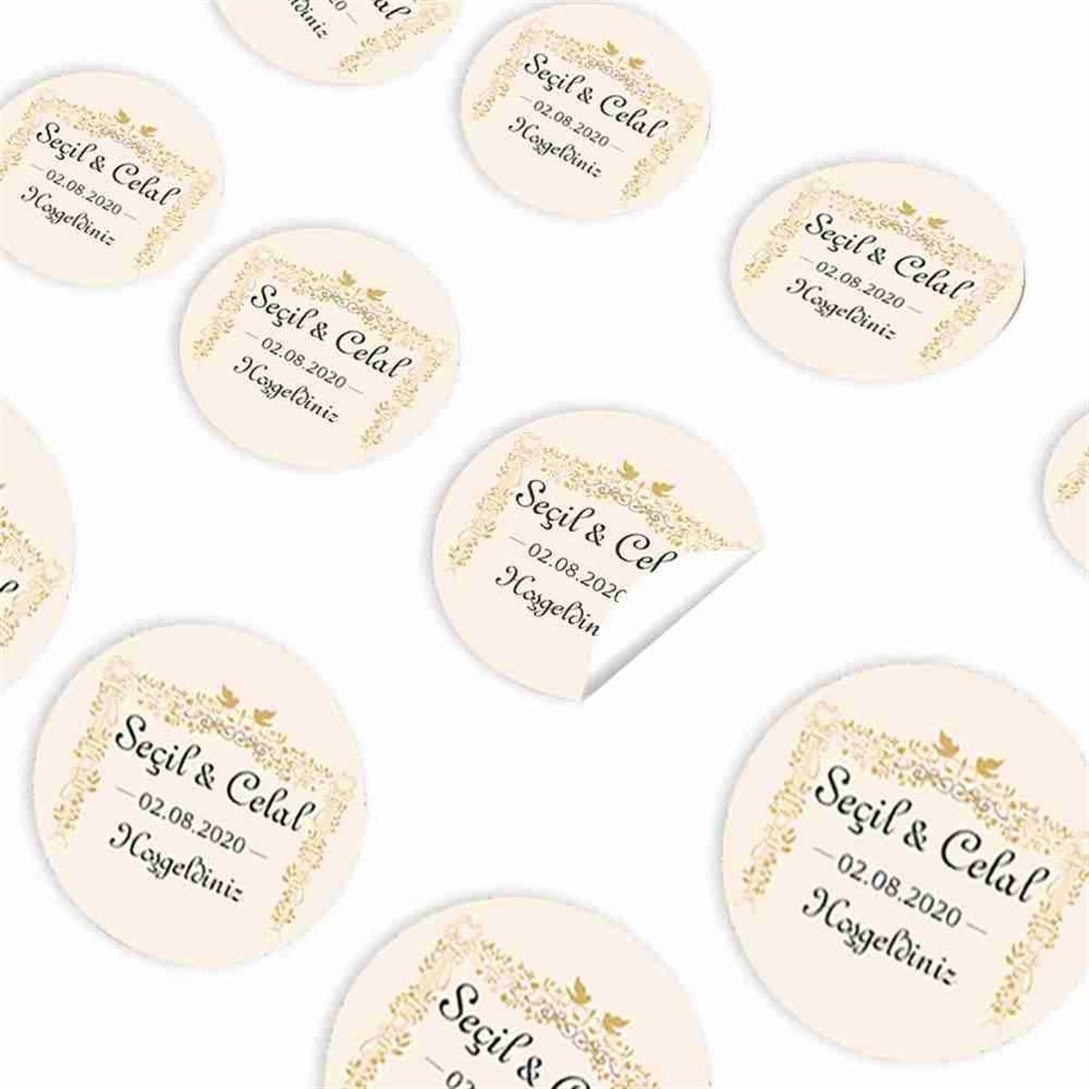 Nişan Töreni Sticker 30 Adet 