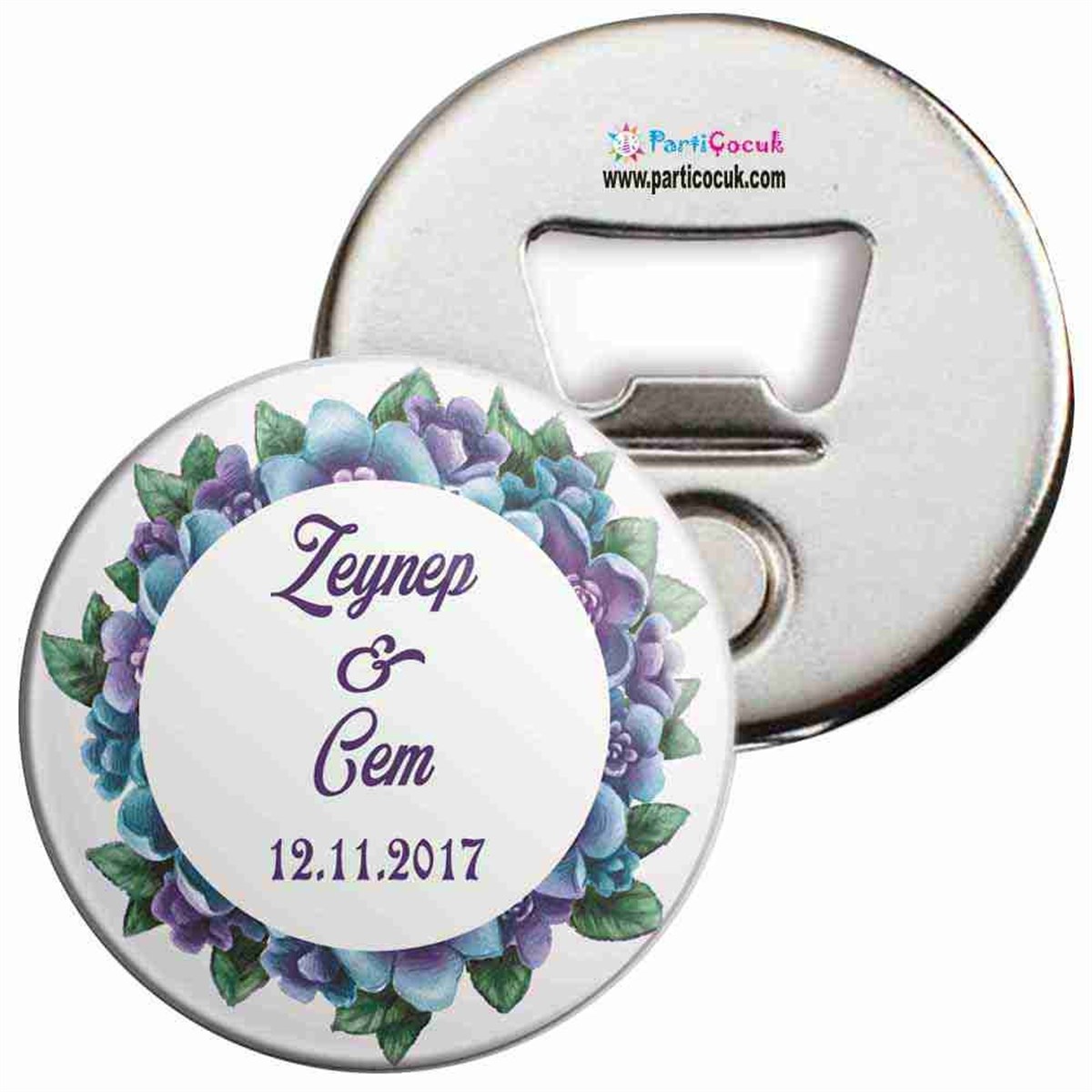 Nişan Yuvarlak Magnet Açacak  