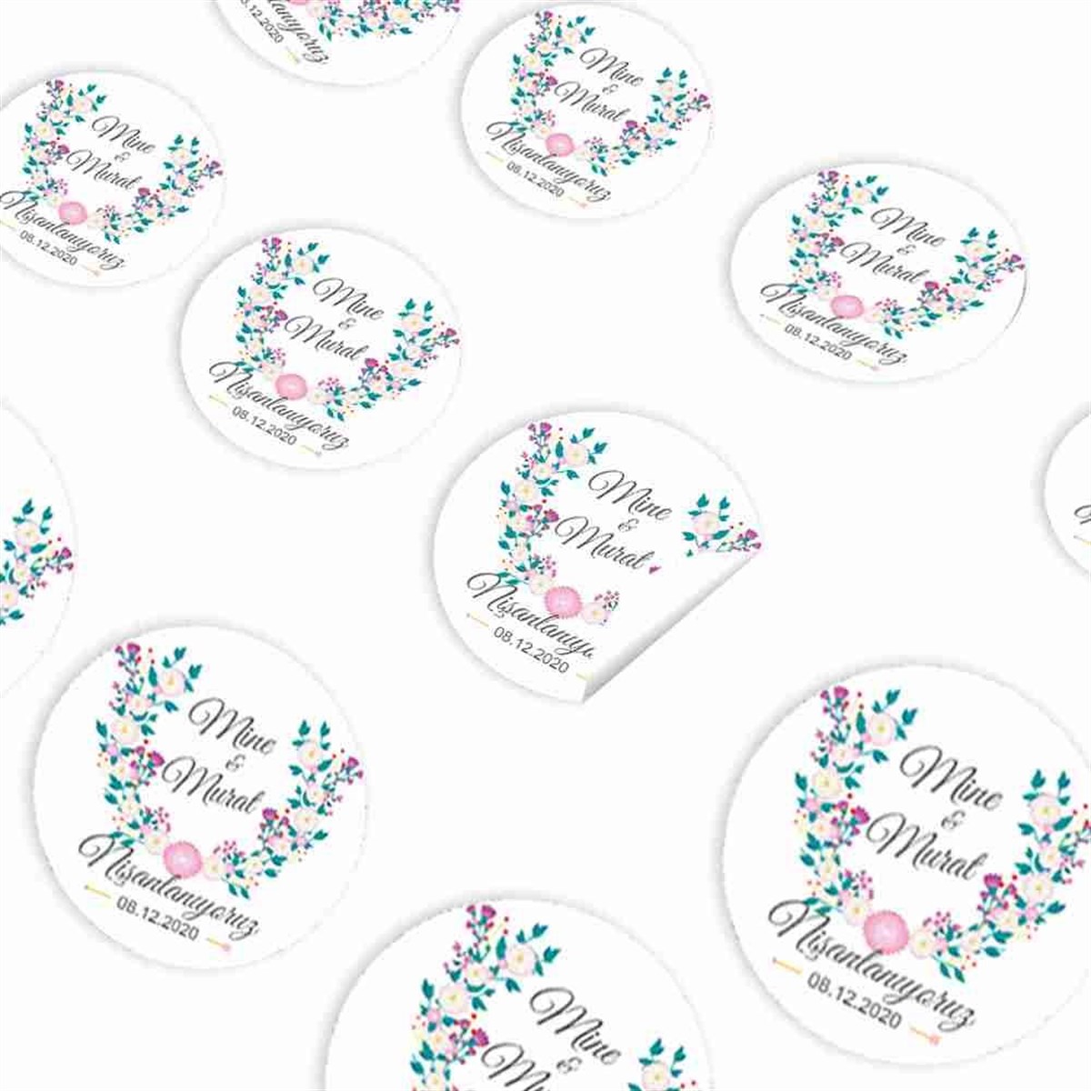 Nişanlanıyoruz Sticker 30 Adet 