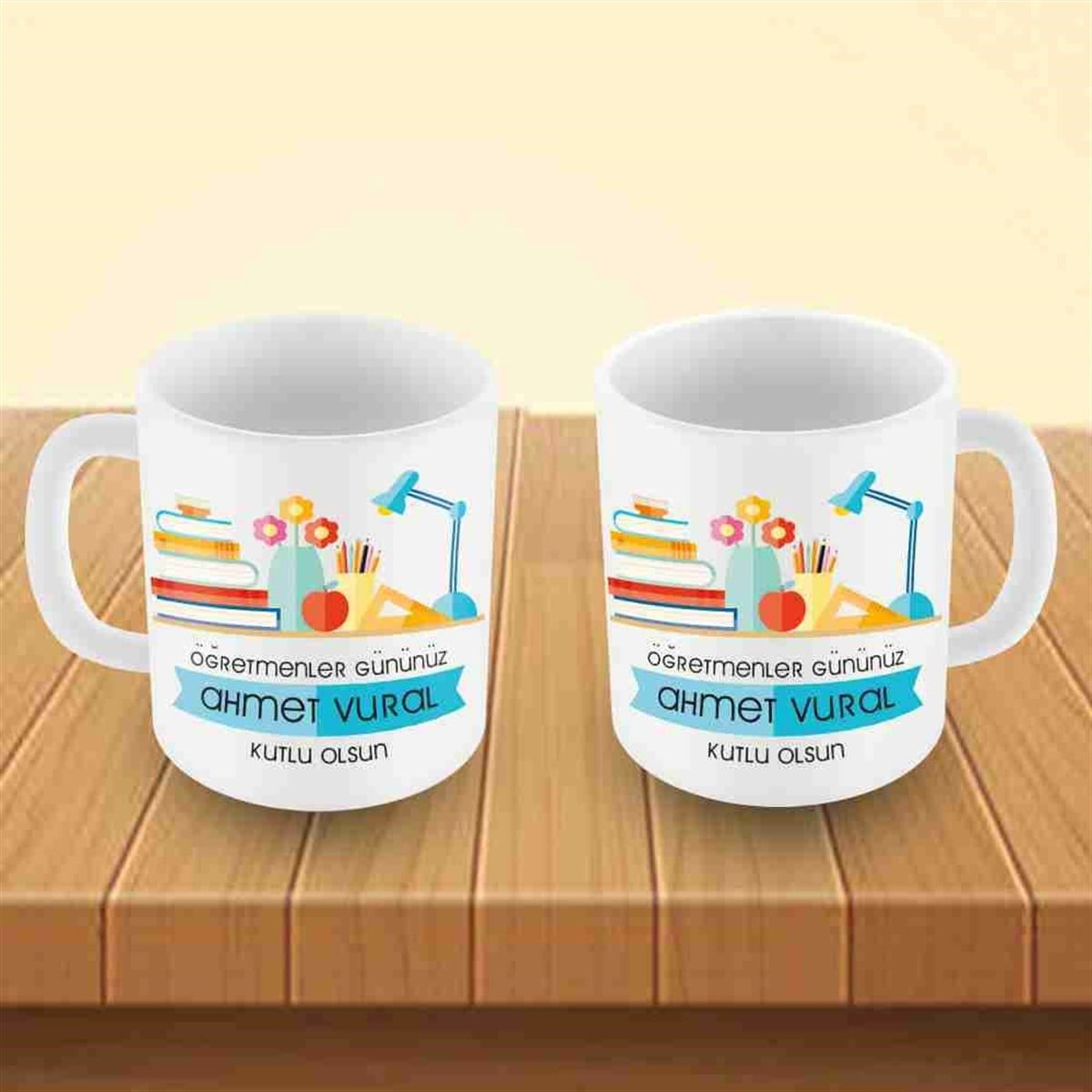 Öğretmenler Günü Bardak Baskı 