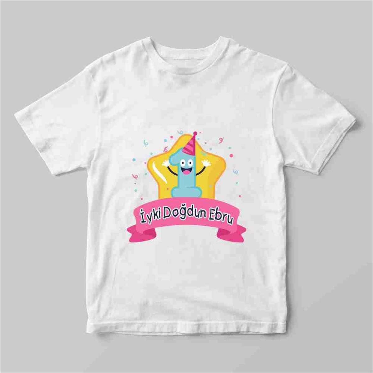 One Year T Shirt Baskı 
