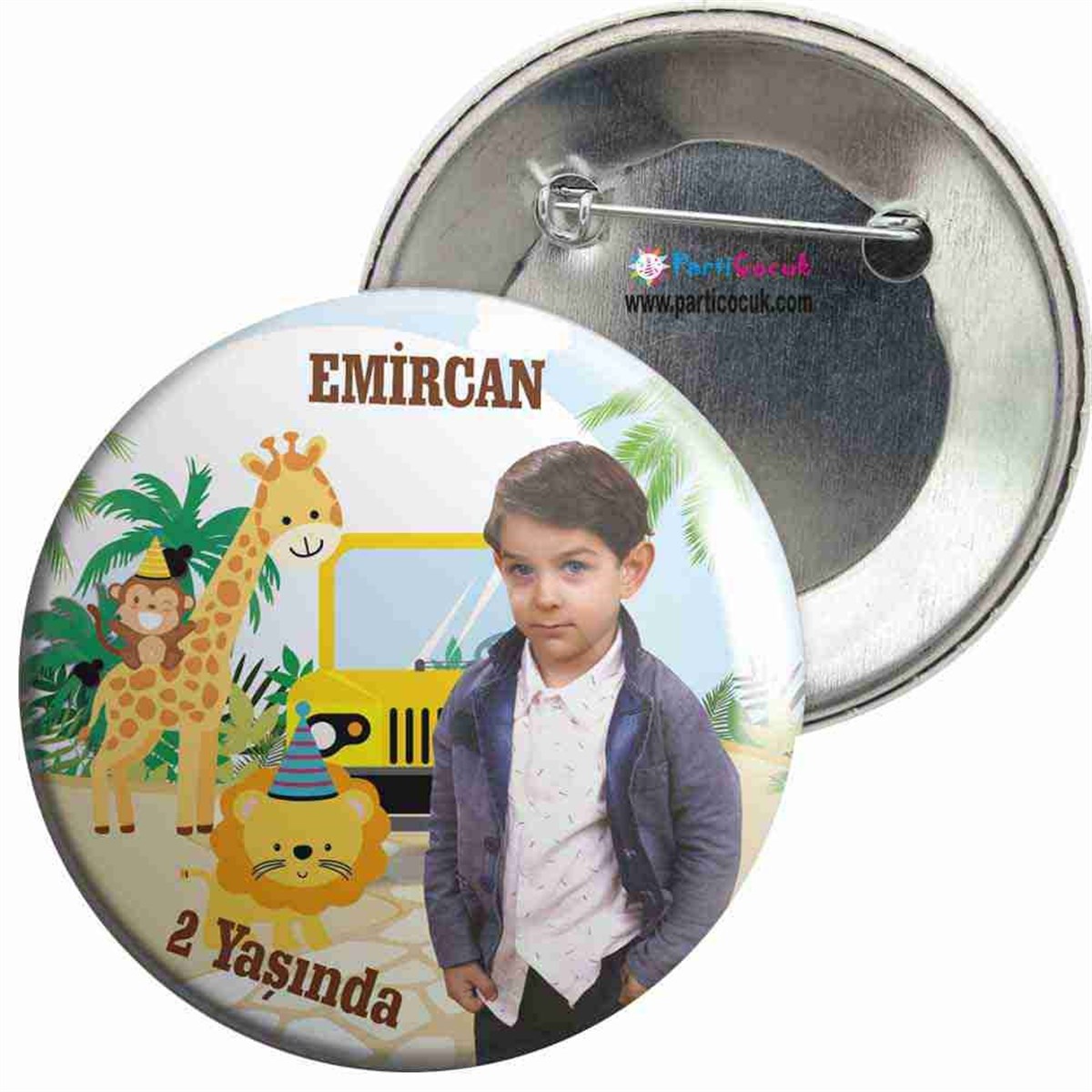 Orman Hayvanları Safari Konsept İğneli Rozet  