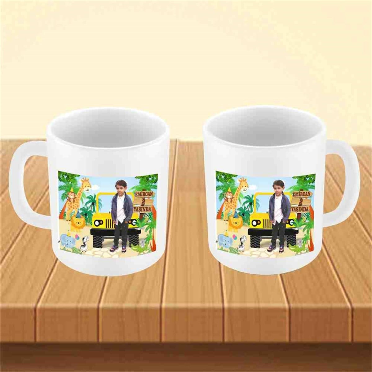 Orman Hayvanları Safari Konsept Kupa Bardak Mug 