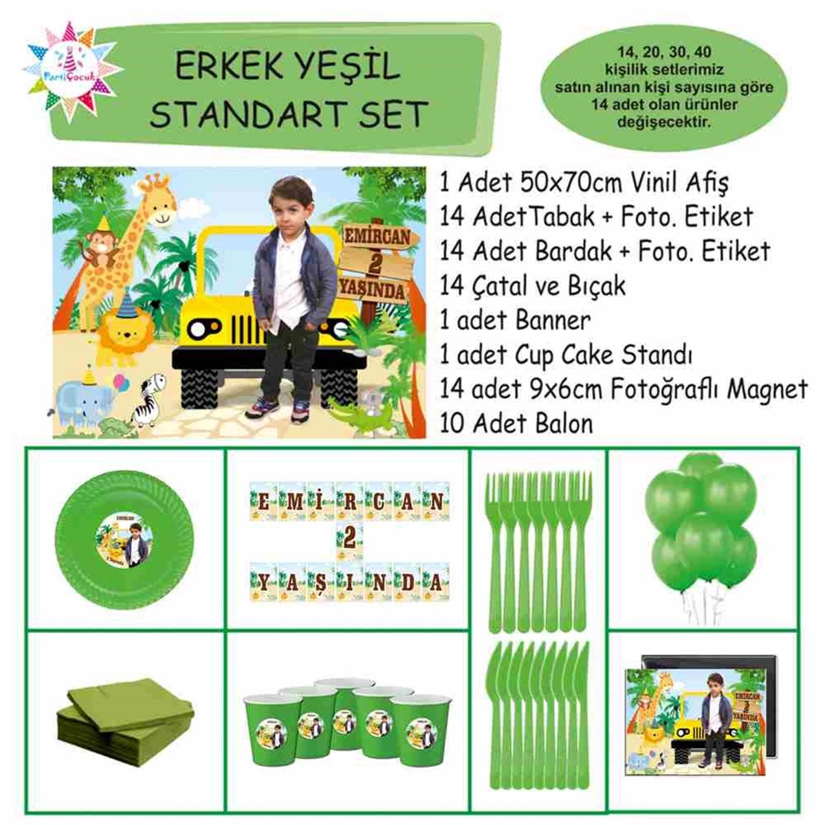 Orman Hayvanları Safari Konsept Standart Set 