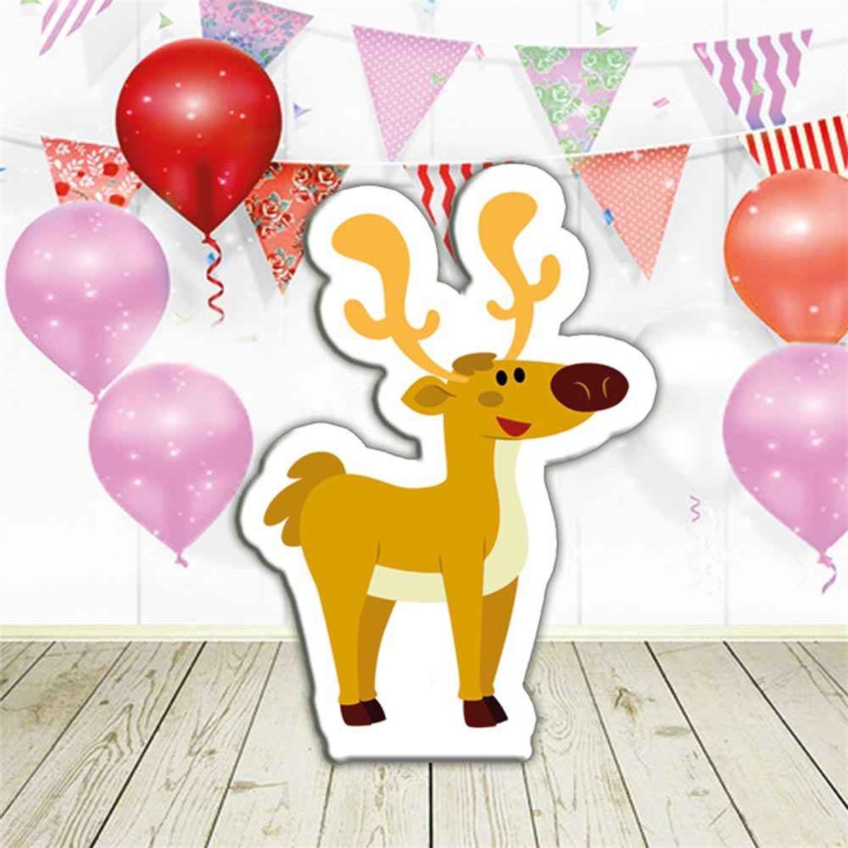 Orman Temalı Geyik Şekilli Masa Önü Süsü 