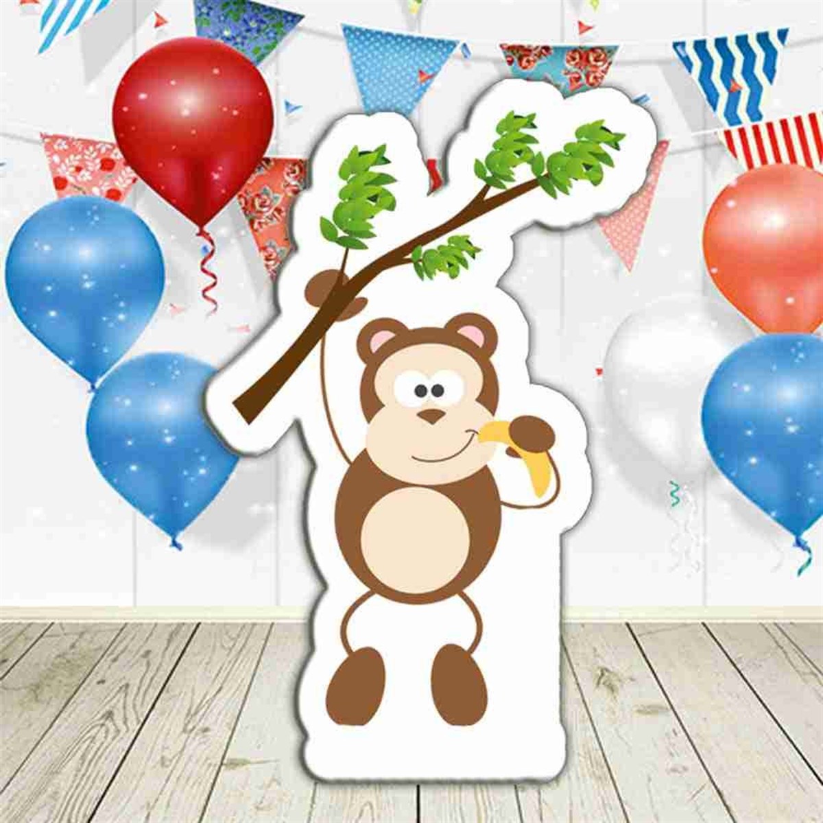 Orman Teması Maymun Pano 