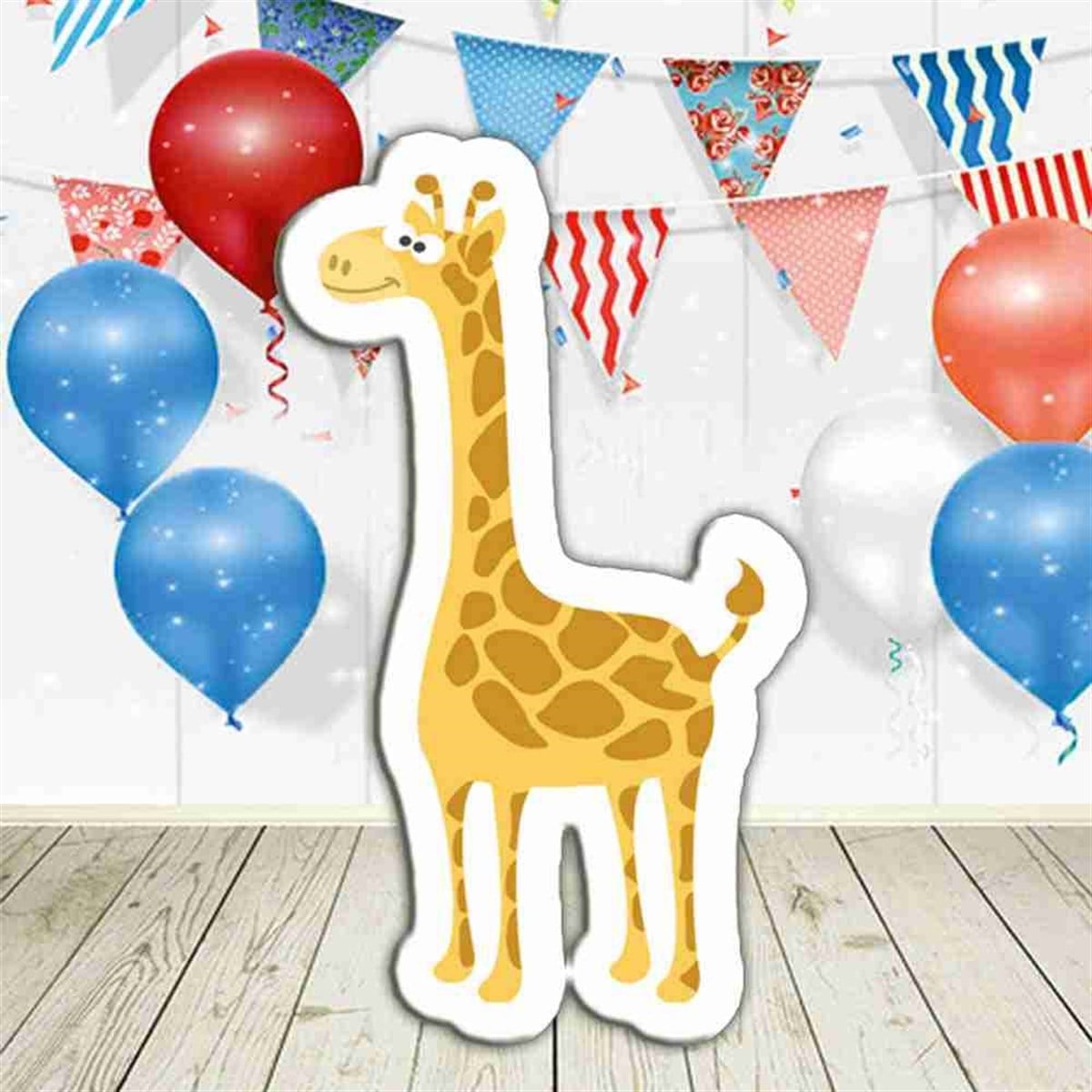 Orman Zürafa Şekilli Pano 