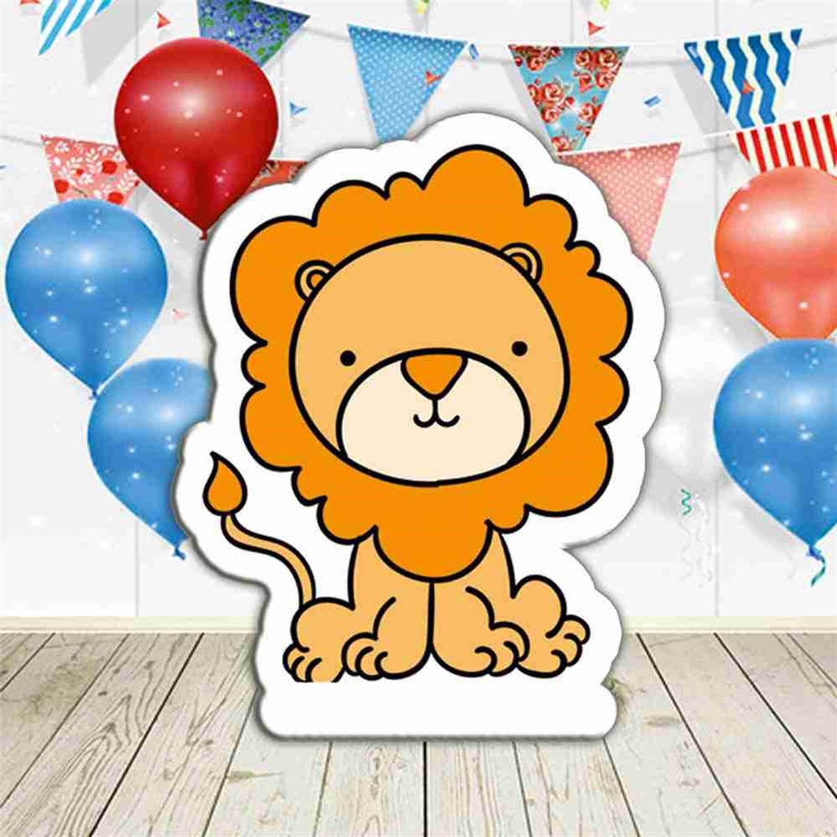 Ormanda Sevimli Aslan Şekilli Pano 