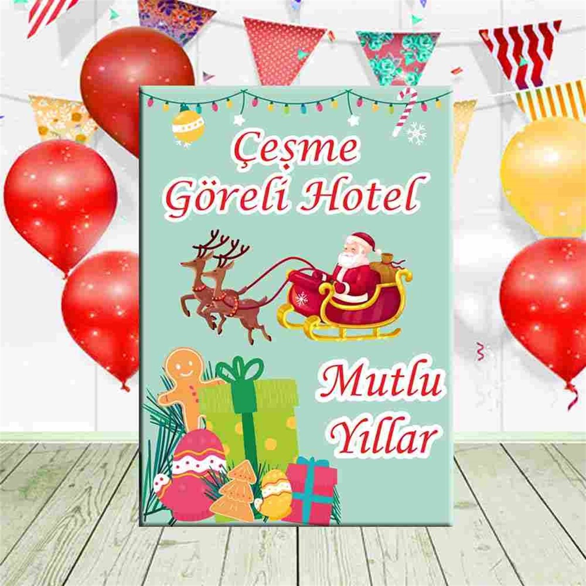 Otel Hediyelik Yılbaşı Karşılama Pano  