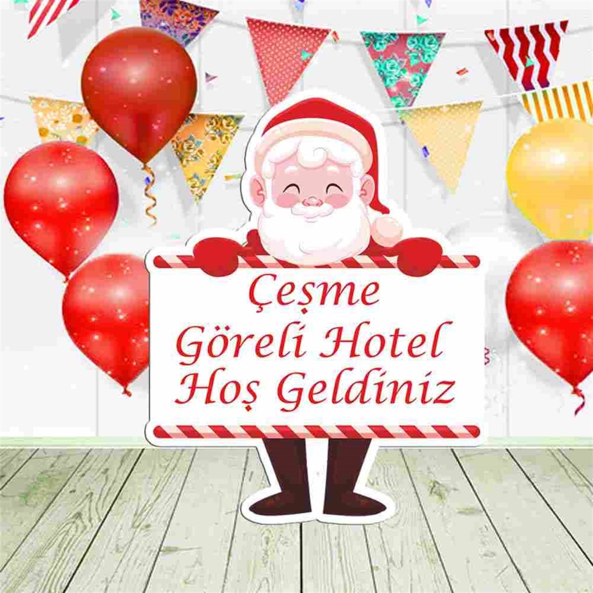 Otel Hediyelik Yılbaşı Masa Önü Pano   