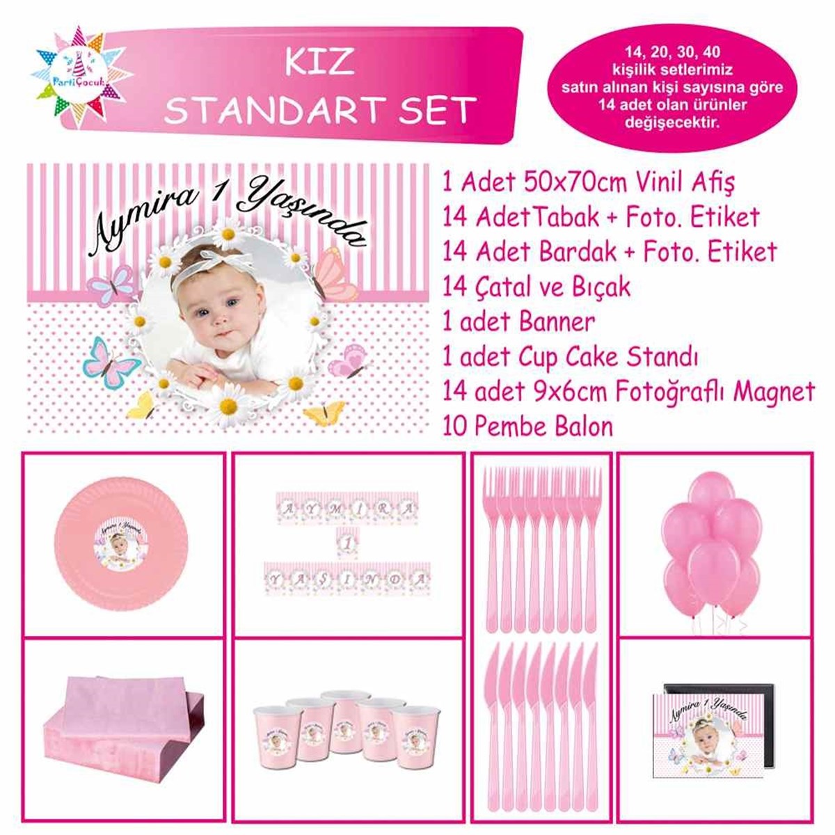 Özel Kelebek Konsept Standart Set 