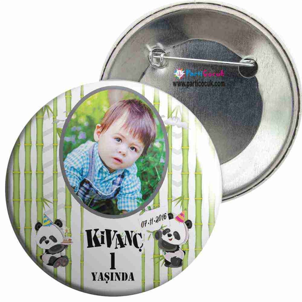 Panda Konsept İğneli Rozet  