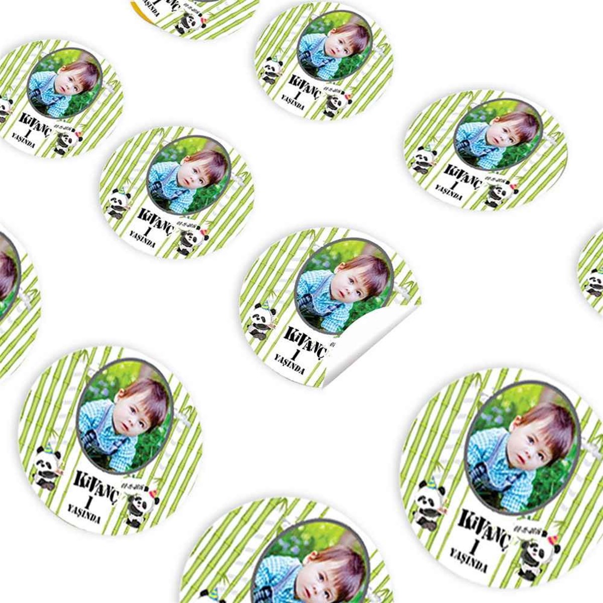 Panda Konsept Sticker 30 Adet 