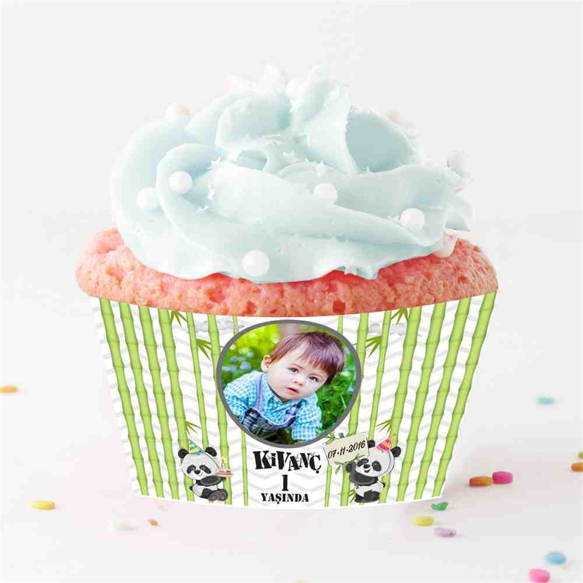 Panda Konsepti Cupcake Sargısı 