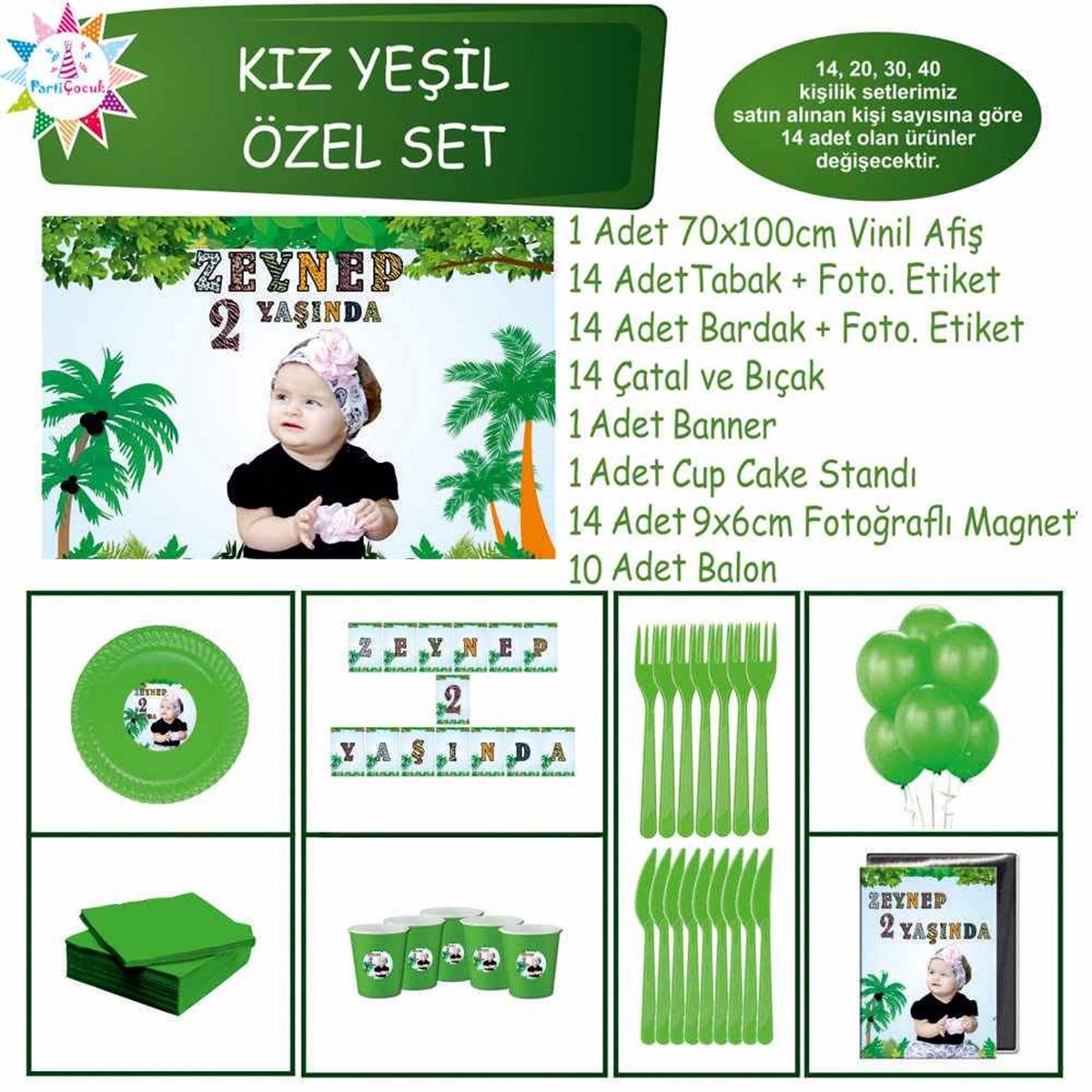 Panda Parti Mazlemeleri Konsept Özel Set 