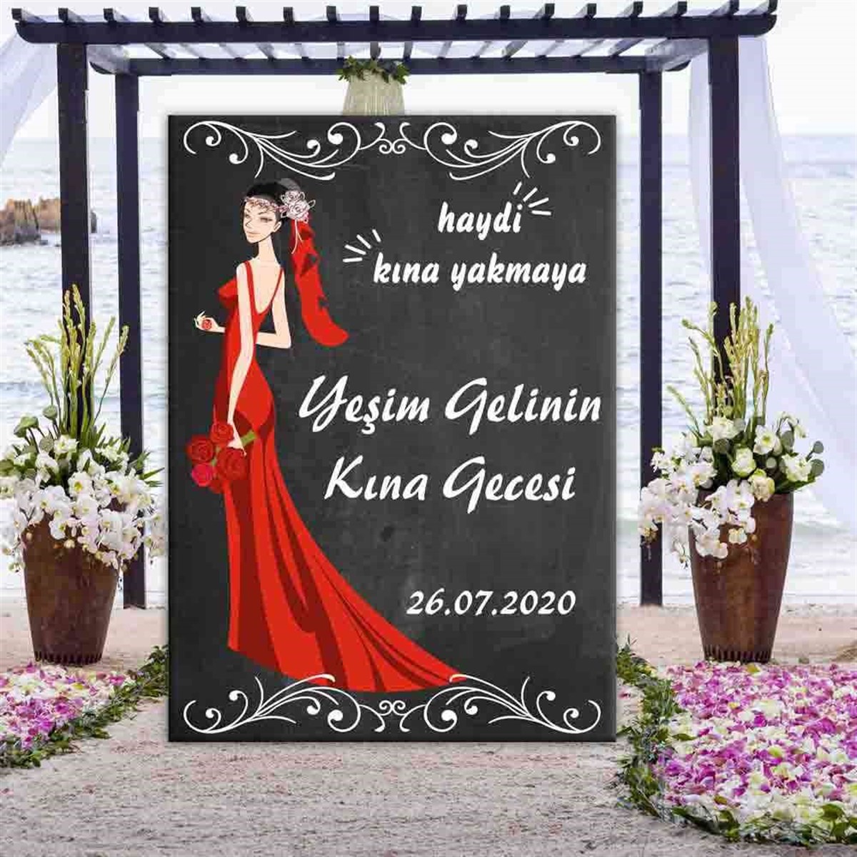 Pano Kına Gecesi Kına Malzemesi 