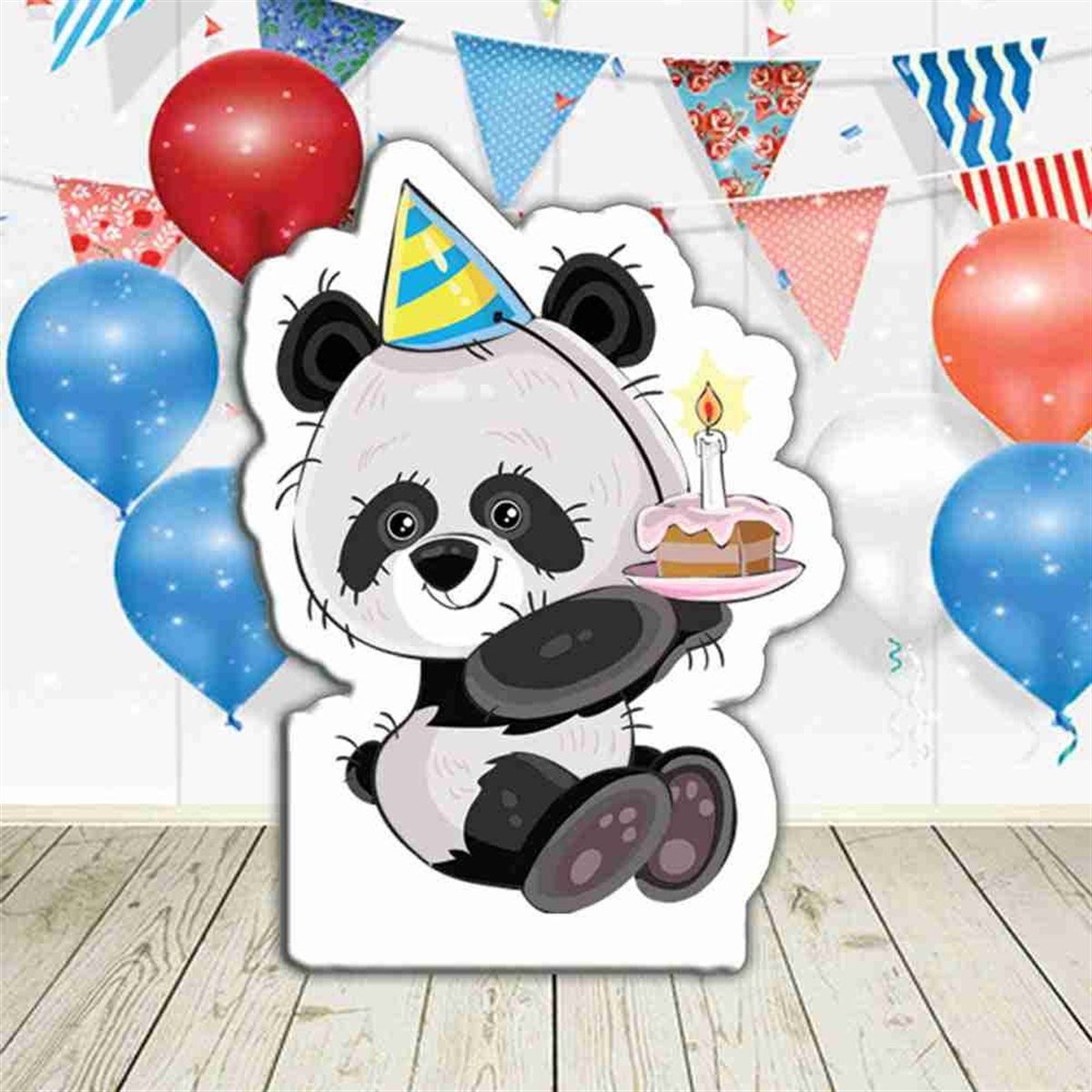Pastalı Panda Doğum Günü Pano 