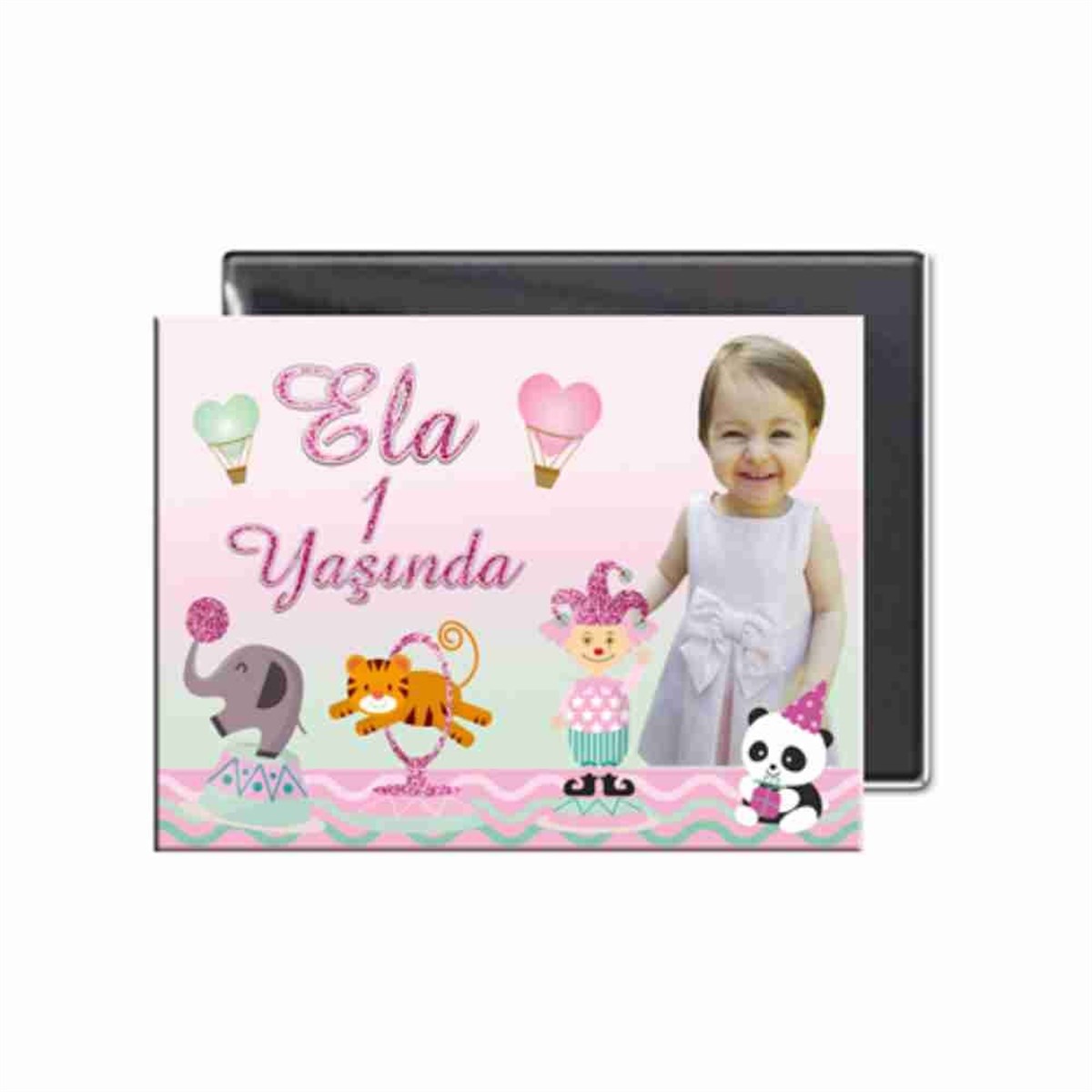 Pembe Karnaval Buzdolabı Magneti 