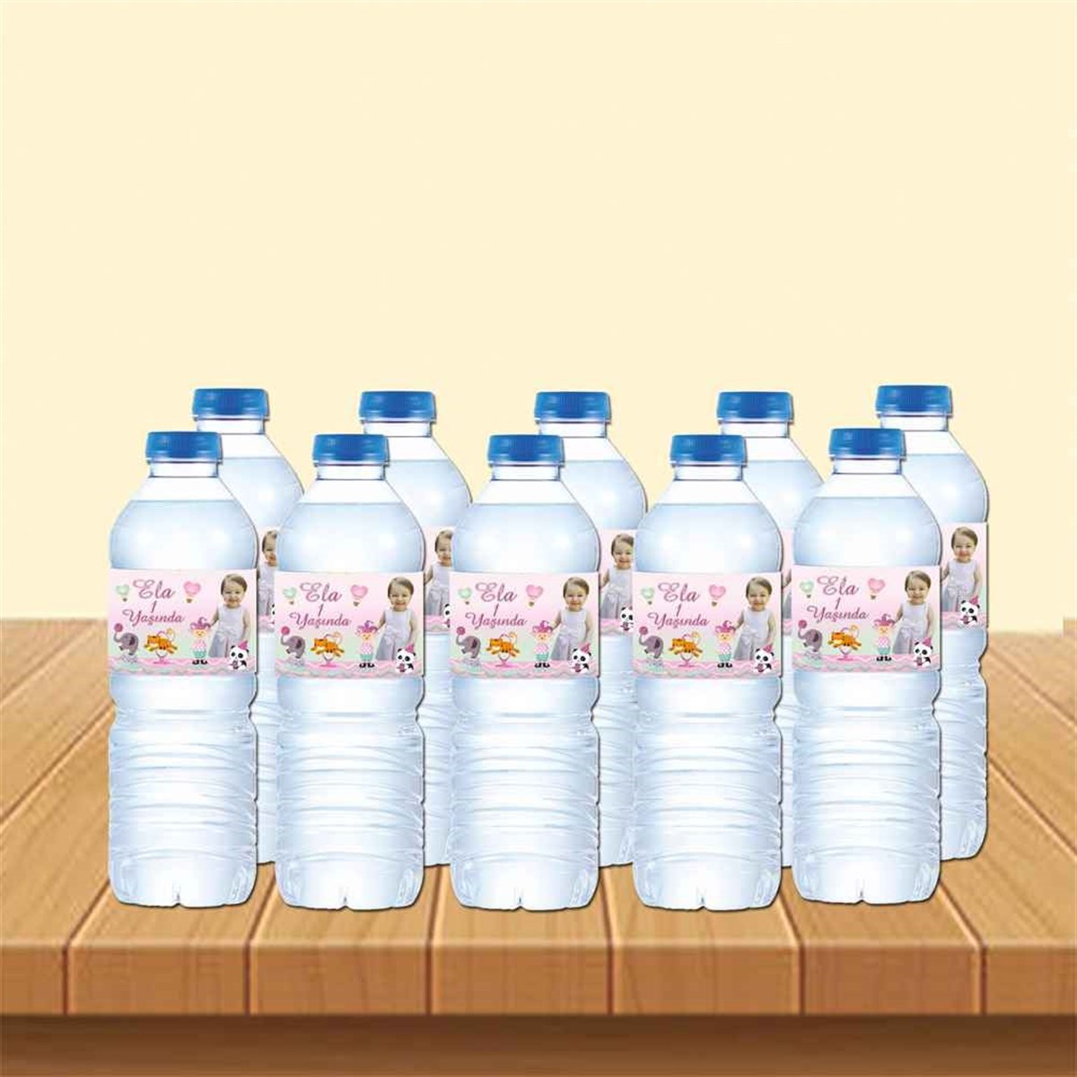 Pembe Karnaval Su Şisesi Bandı 