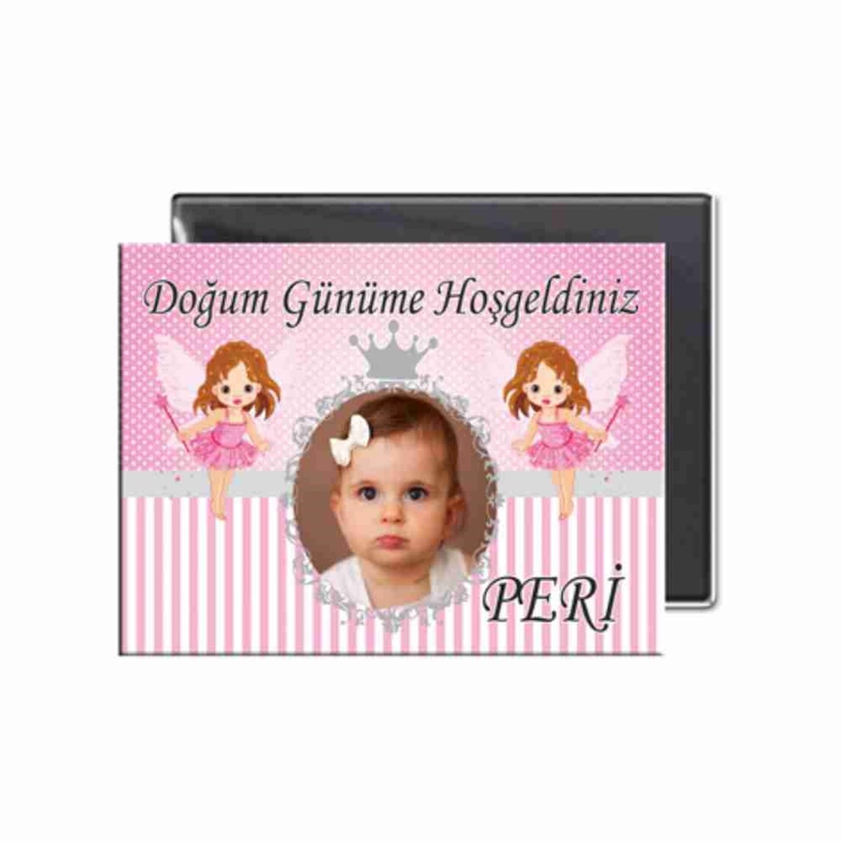 Pembe Melek Buzdolabı Magneti  