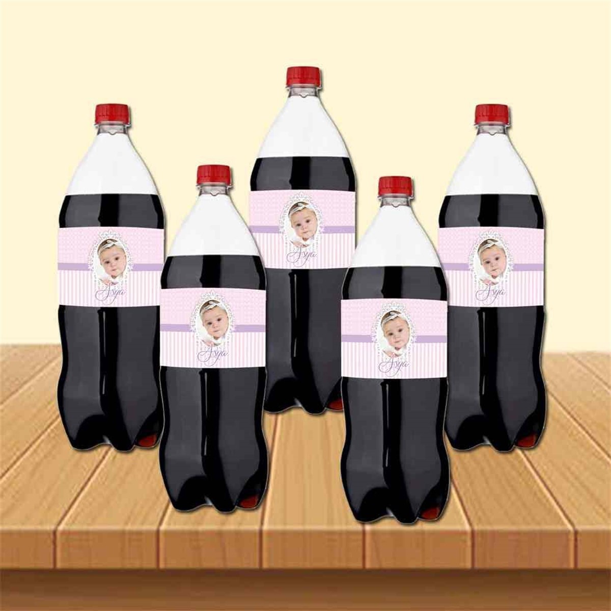 Pembe Mor Cola Şisesi Bandı  