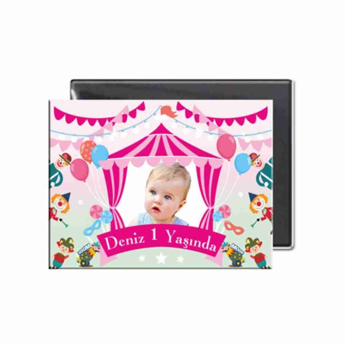 Pembe Sirk Buzdolabı Magneti 