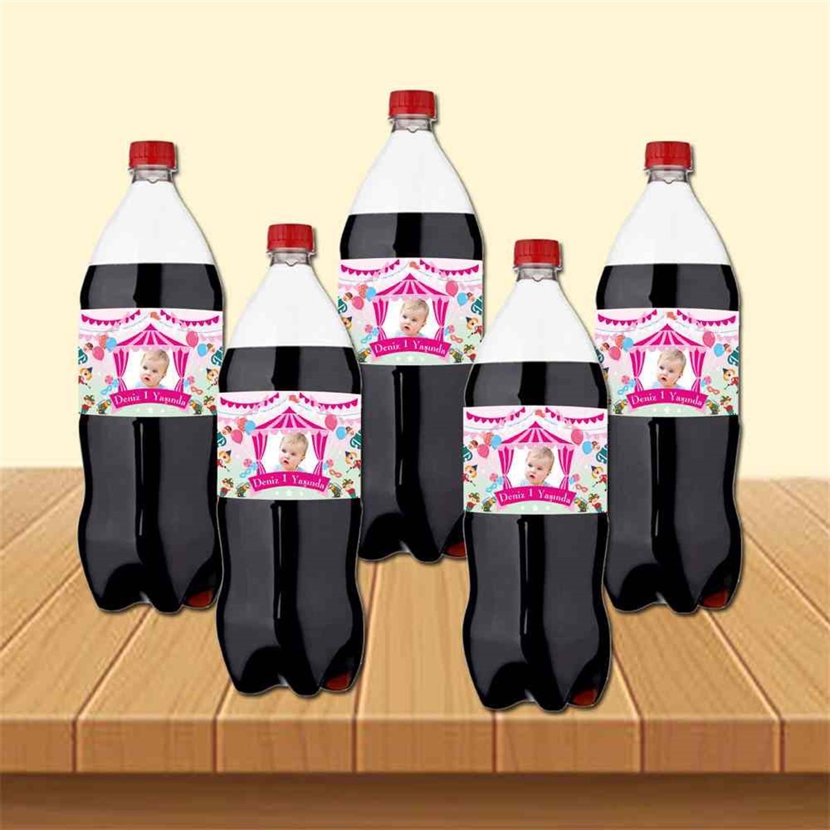 Pembe Sirk Cola Şisesi Bandı 