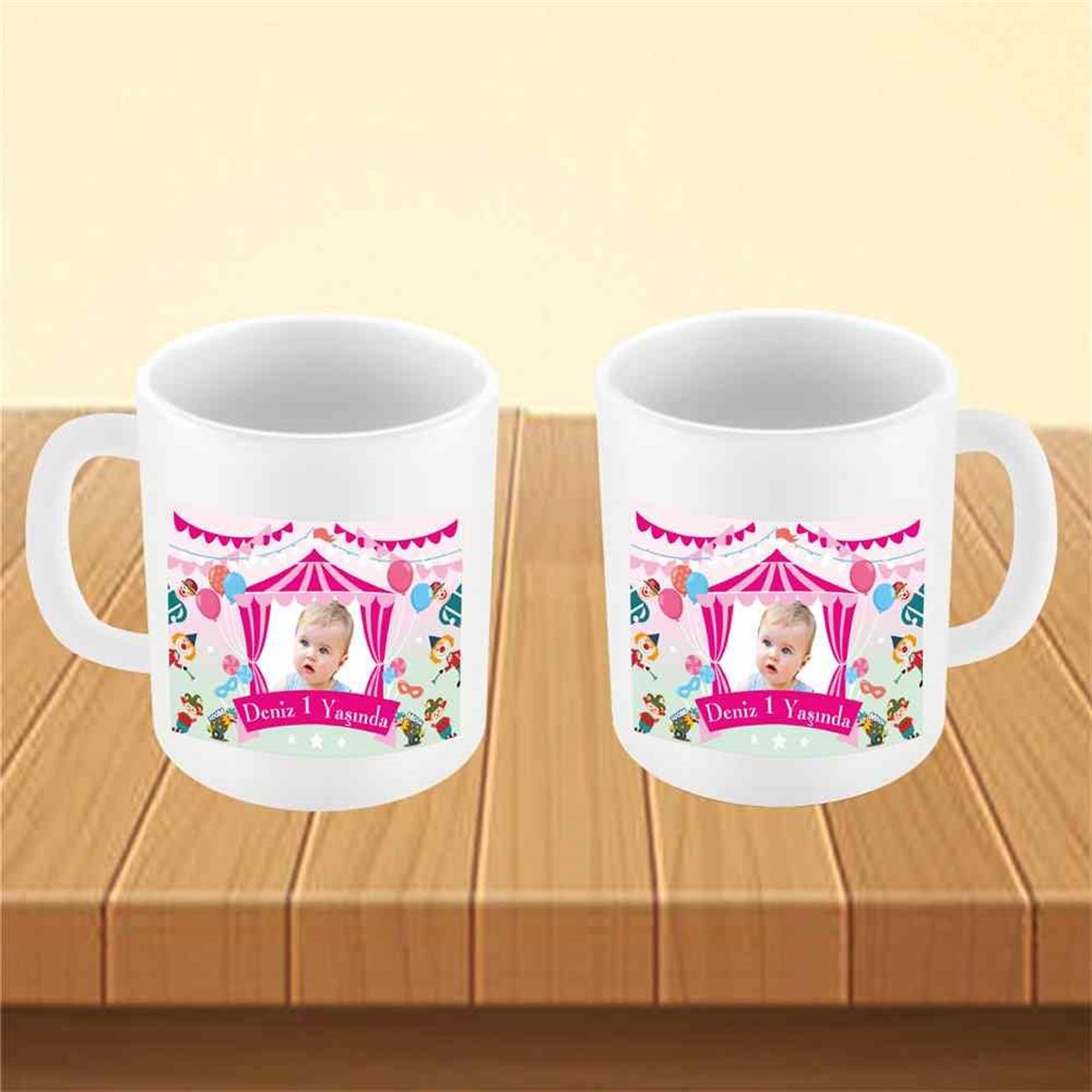 Pembe Sirk Konsept Kupa Bardak Mug  